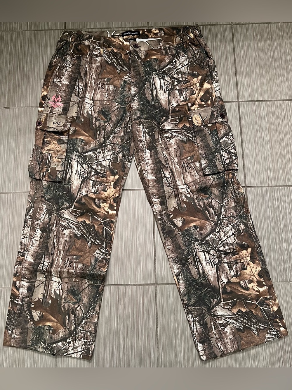 Realtree Camo Cargo Pants Womens Gorpcore Streetwear Hunting Trousers‎